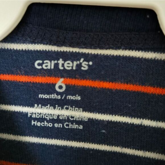 2/$15 Carters Terry Cloth Sleeper Size 6 - Picture 3 of 4